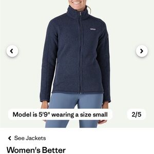 Patagonia Women's Better Sweater Dark Blue Fleece Jacket
